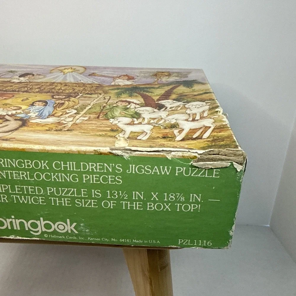 Springbok VTG Manger Nativity Scene‎ Childrens Puzzle 100pc Christmas Complete